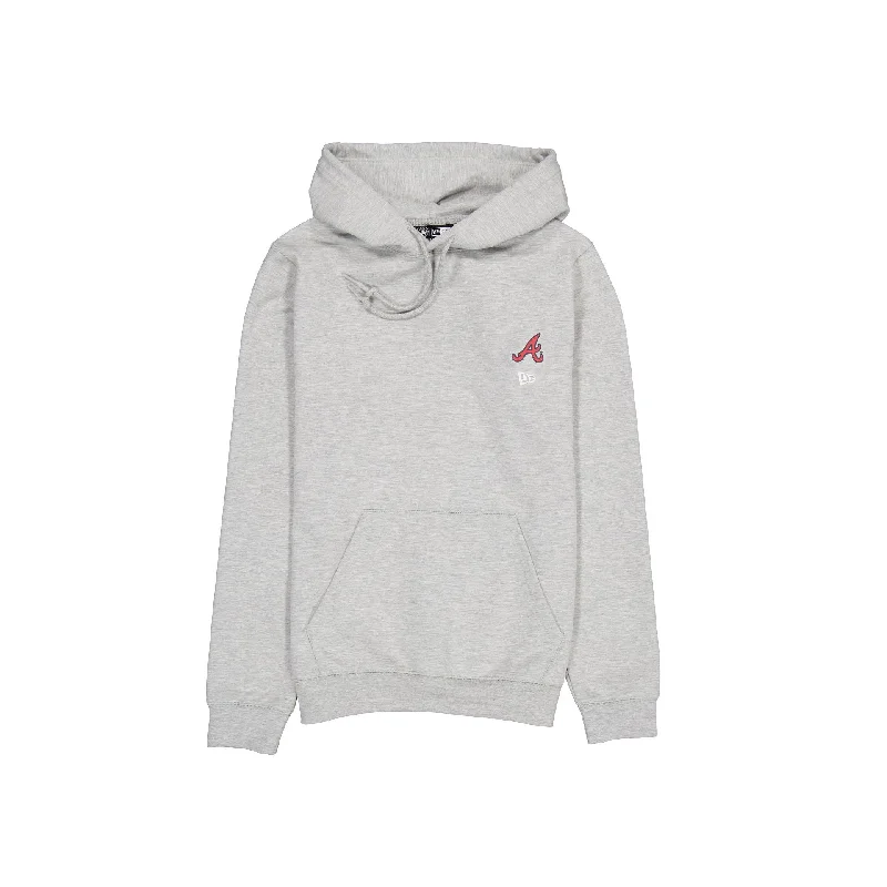 Atlanta Braves Logo Essentials Gray Hoodie