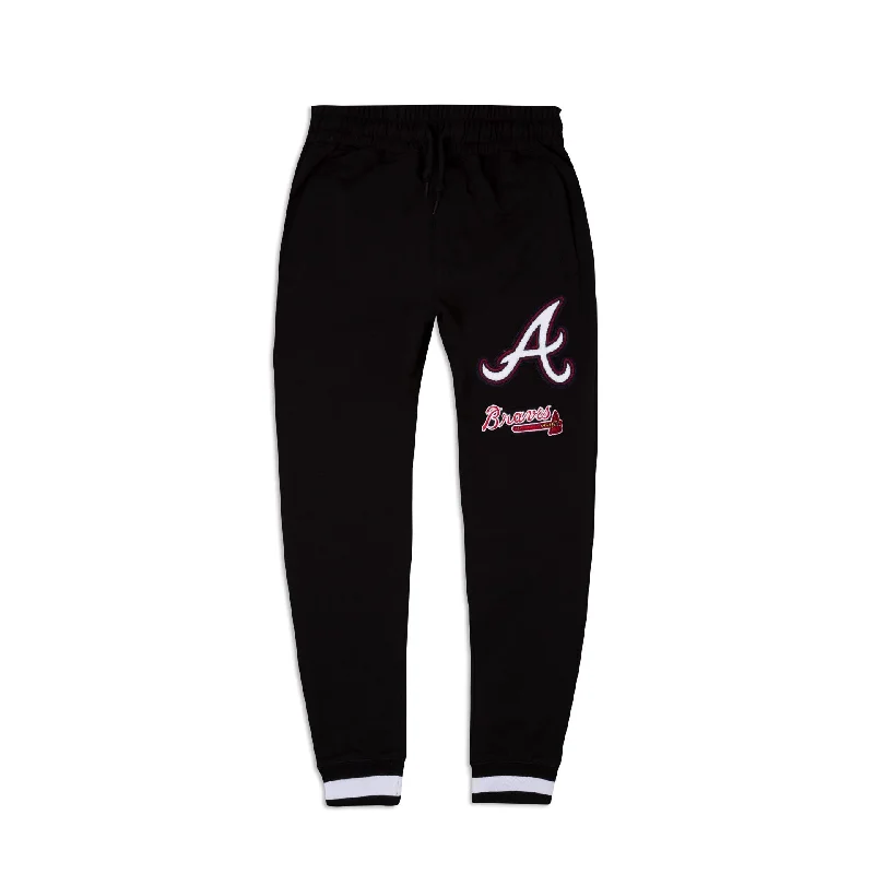 Atlanta Braves Logo Select Black Jogger