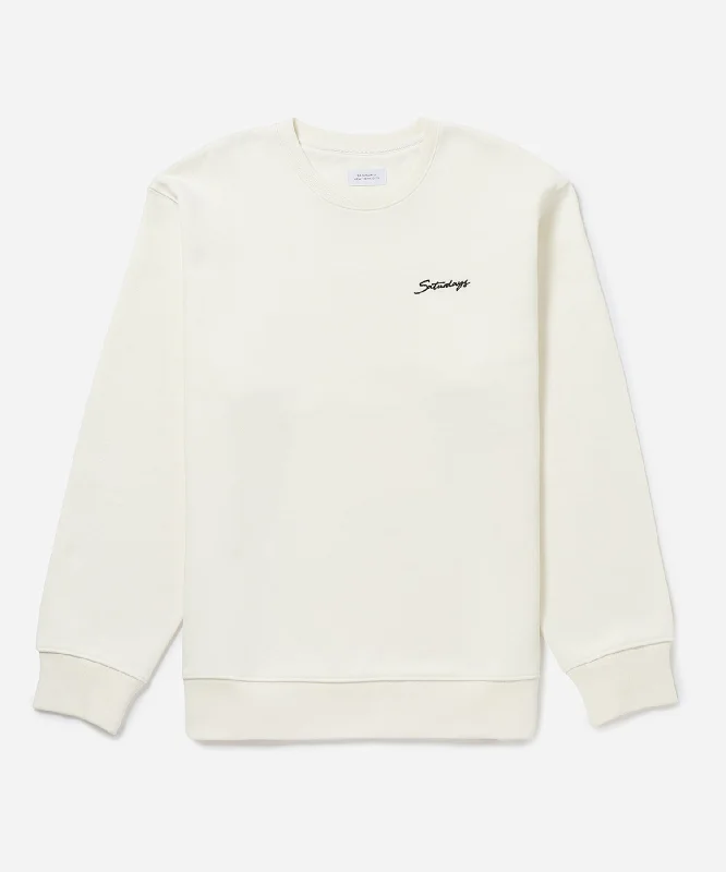 Bowery Script Embroidered Crew