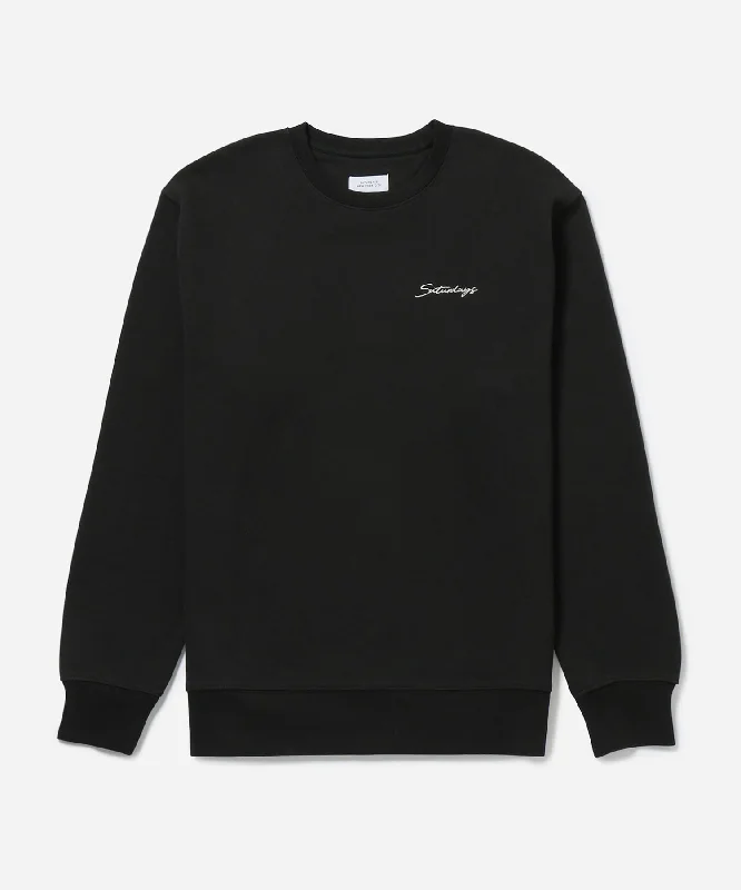 Bowery Script Embroidered Crew