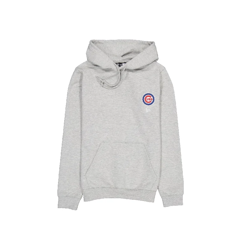 Chicago Cubs Logo Essentials Gray Hoodie