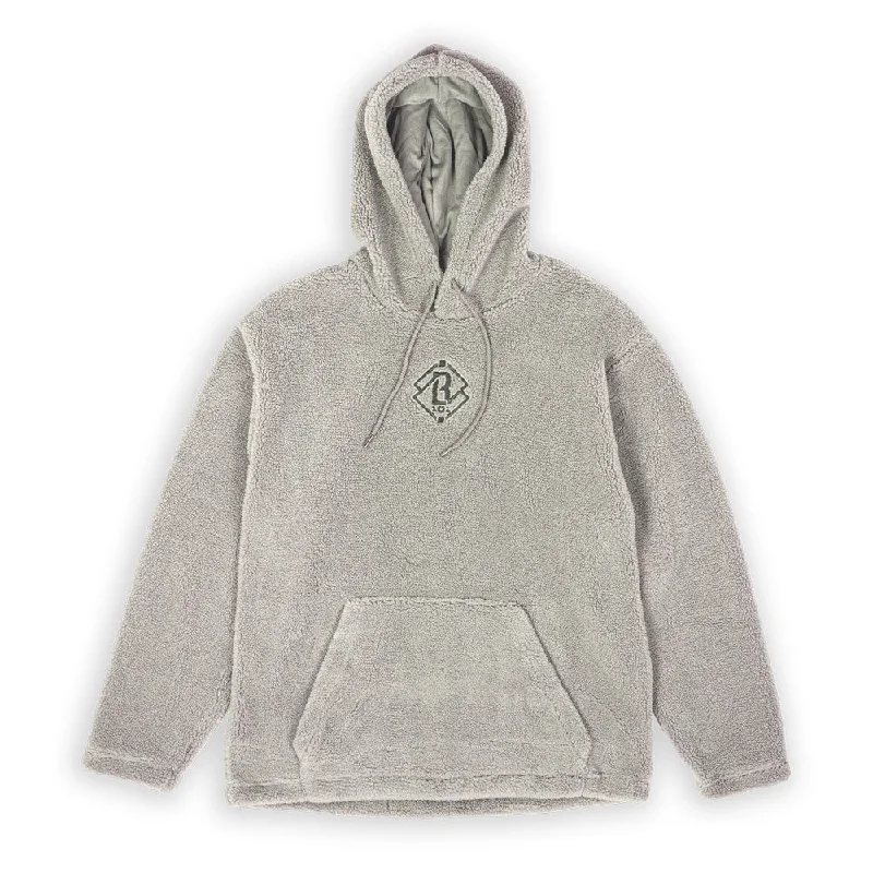 Diamond Sherpa Hoodie - Stone