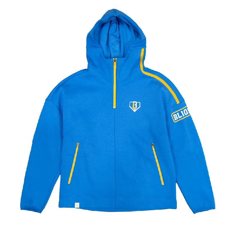 Game Day 1/4 Zip Hoodie - Blue/Yellow/White