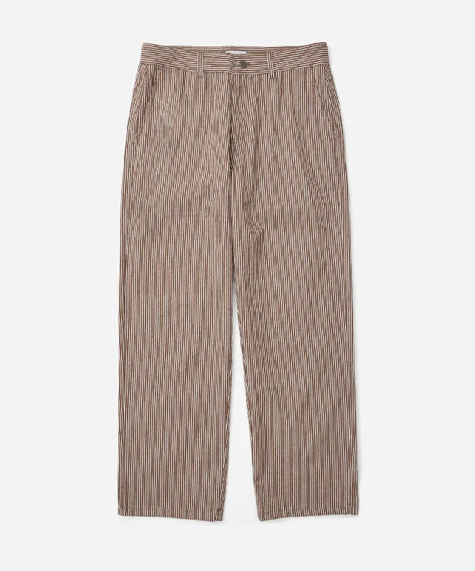 George Stripe Cotton Twill Pant