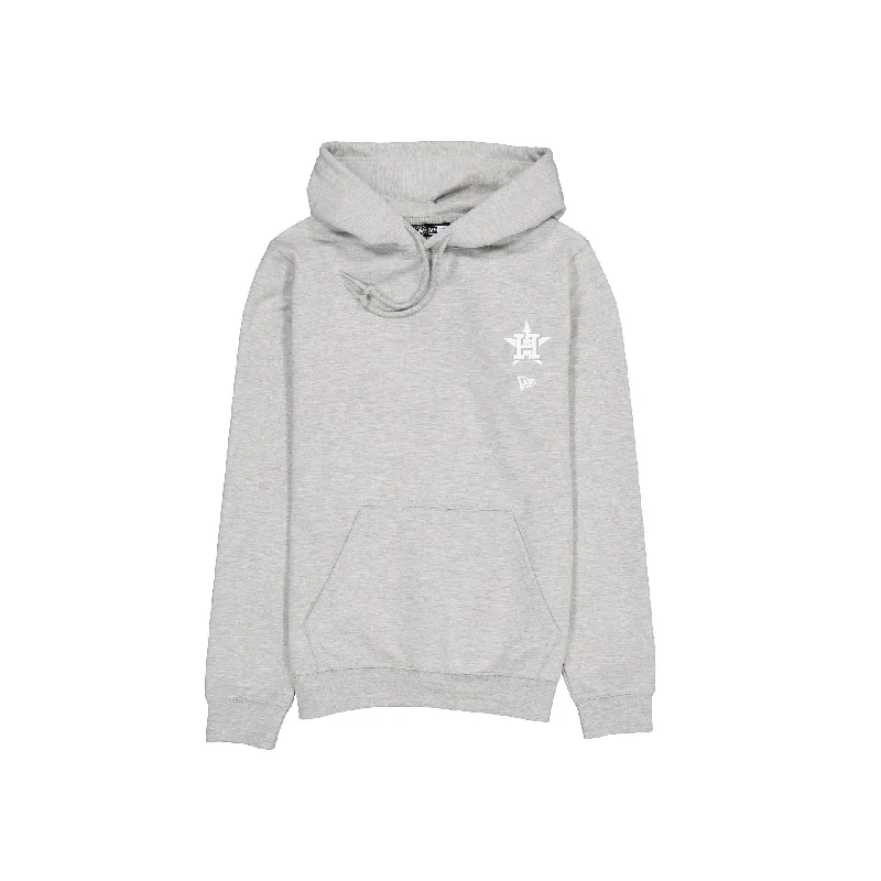 Houston Astros Logo Essentials Tonal Gray Hoodie