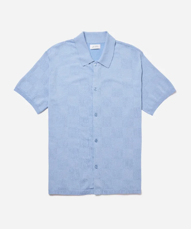 Kenneth Checkerboard Knit SS Shirt