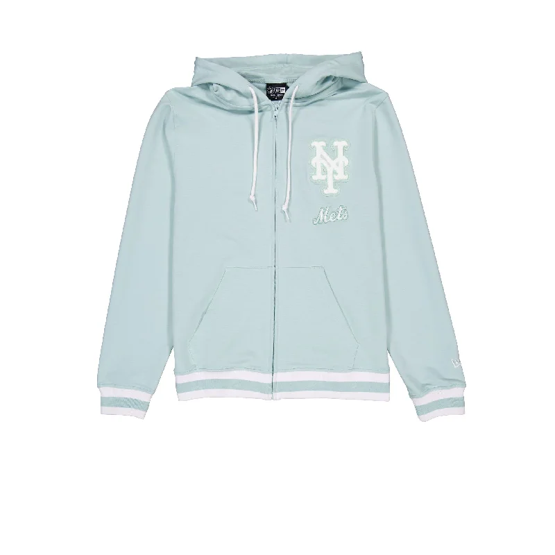 New York Mets Minty Breeze Logo Select Hoodie Full-Zip