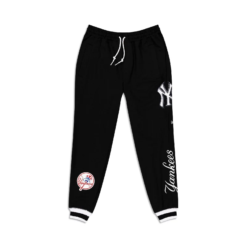 New York Yankees Logo Select Color Flip Black Jogger