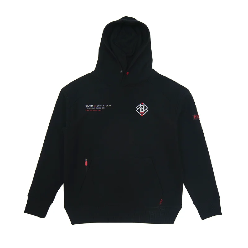 Off-Field Waffle Performance Hoodie - Black