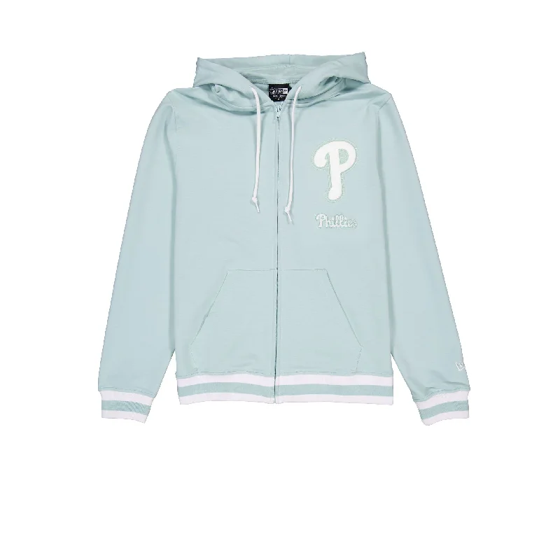 Philadelphia Phillies Minty Breeze Logo Select Hoodie Full-Zip