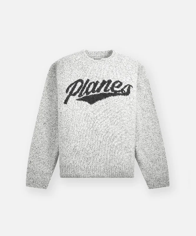 Planes Script Sweater Crew