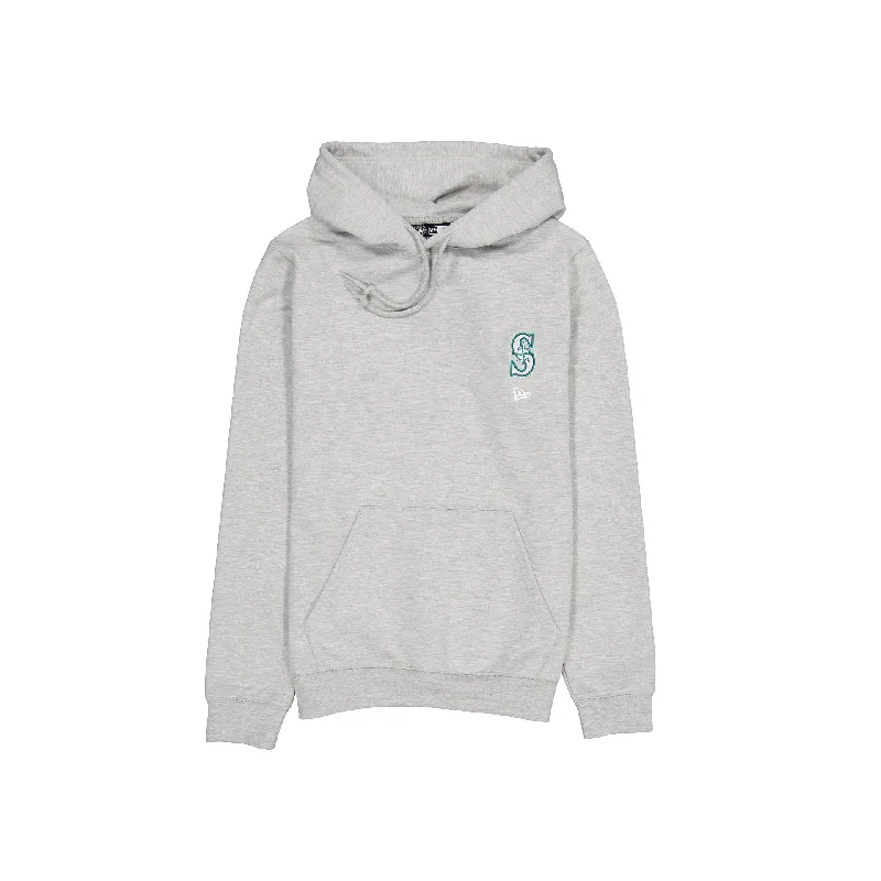 Seattle Mariners Logo Essentials Gray Hoodie