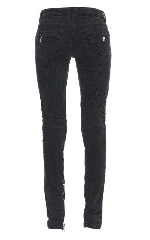 Velvet Biker Jeans