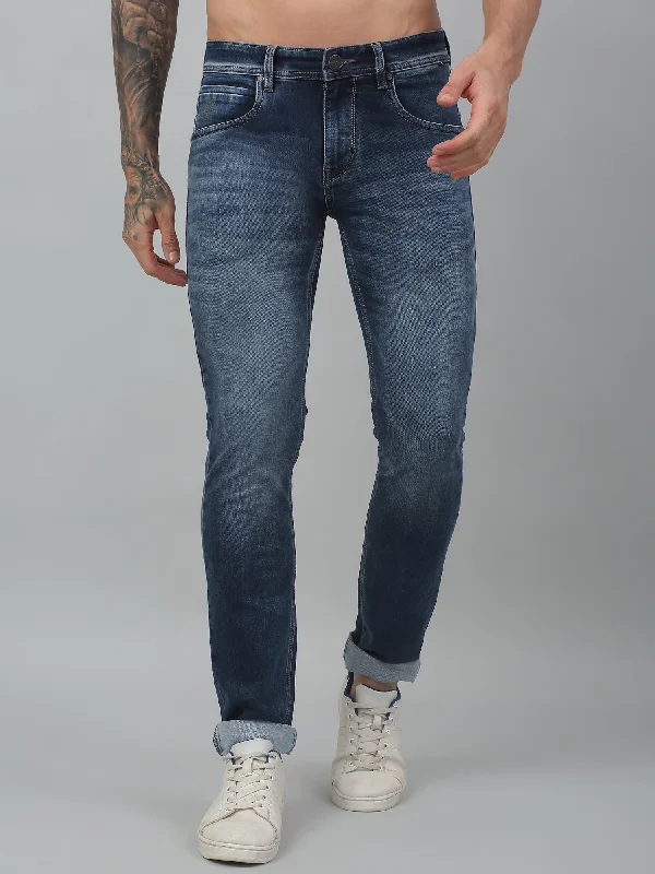 Men's Ultra Narrow fit Heavy Fade Dirty Blue  Jeans