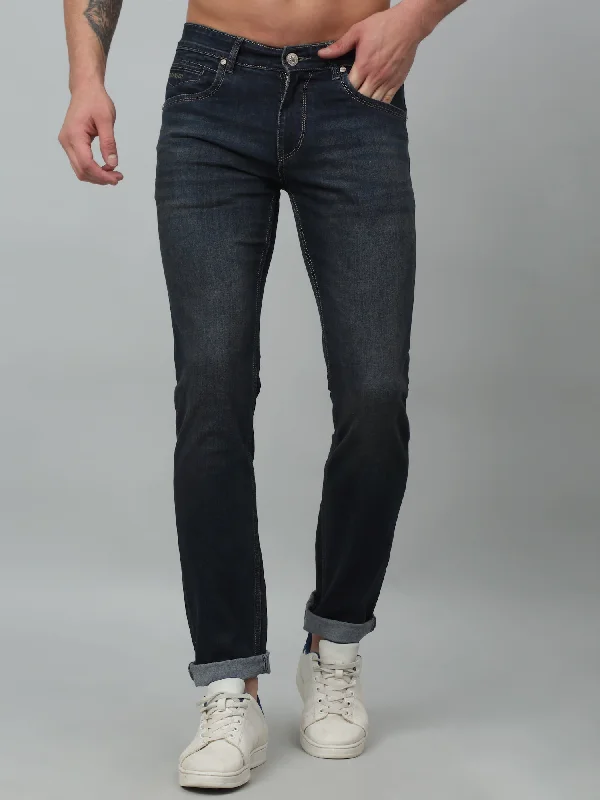 Men's Ultra Narrow fit Light Fade Dark Blue  Jeans