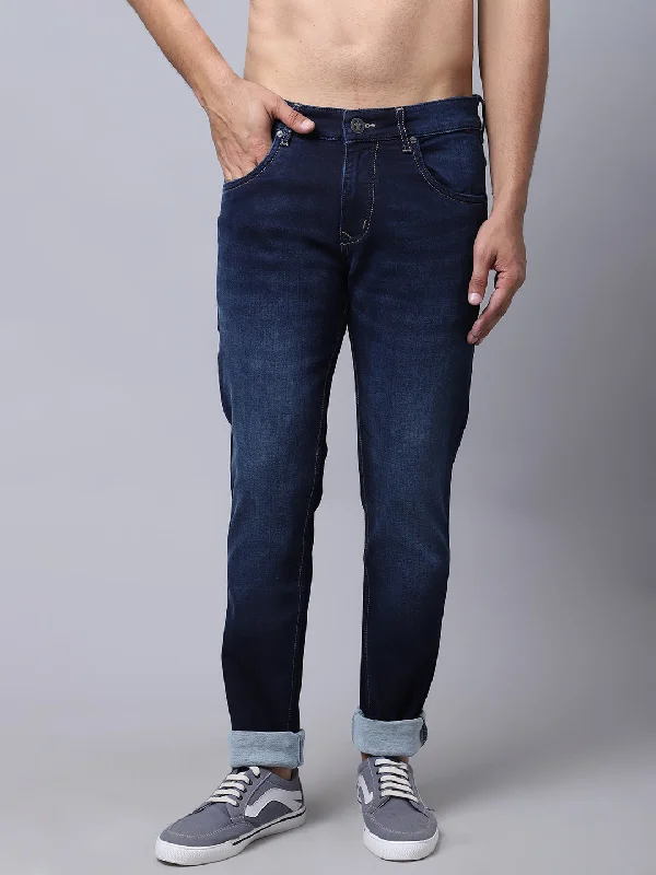 Men's Ultra Narrow fit Light Fade Dark Blue  Jeans