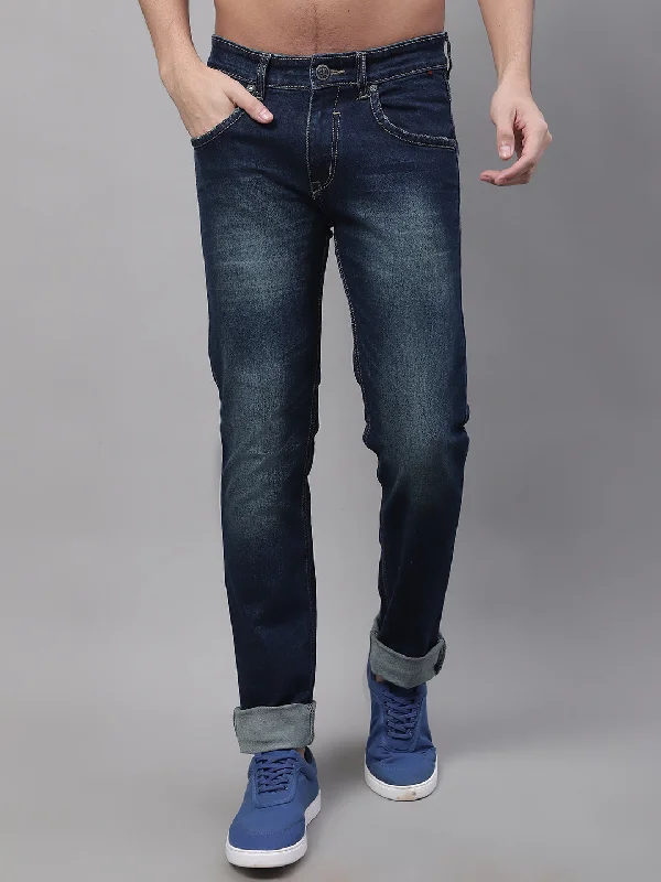 Men's Ultra Narrow fit Light Fade Dark Blue  Jeans