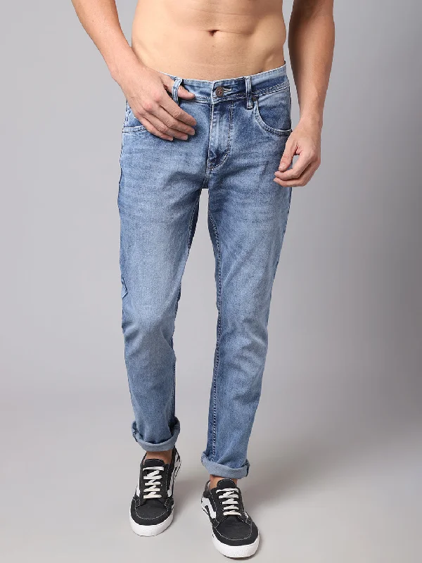 Men's Ultra Narrow fit Heavy Fade Blue  Jeans