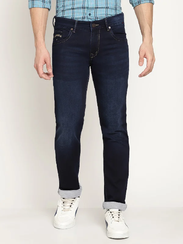 Men's Ultra Narrow fit Light Fade Navy Blue  Jeans