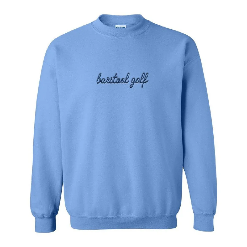 Barstool Golf Script Embroidered Crewneck