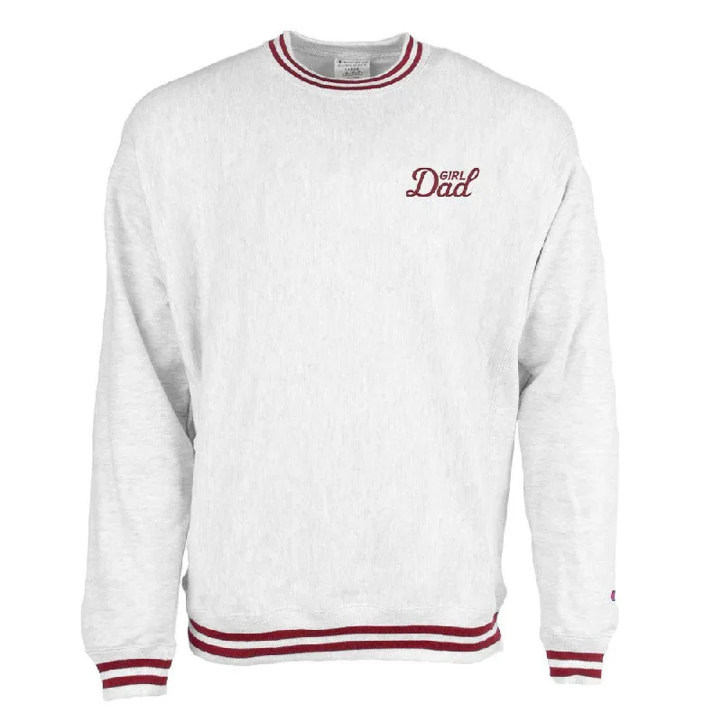 Bussin With The Boys Girl Dad Champion Ribbed Crewneck