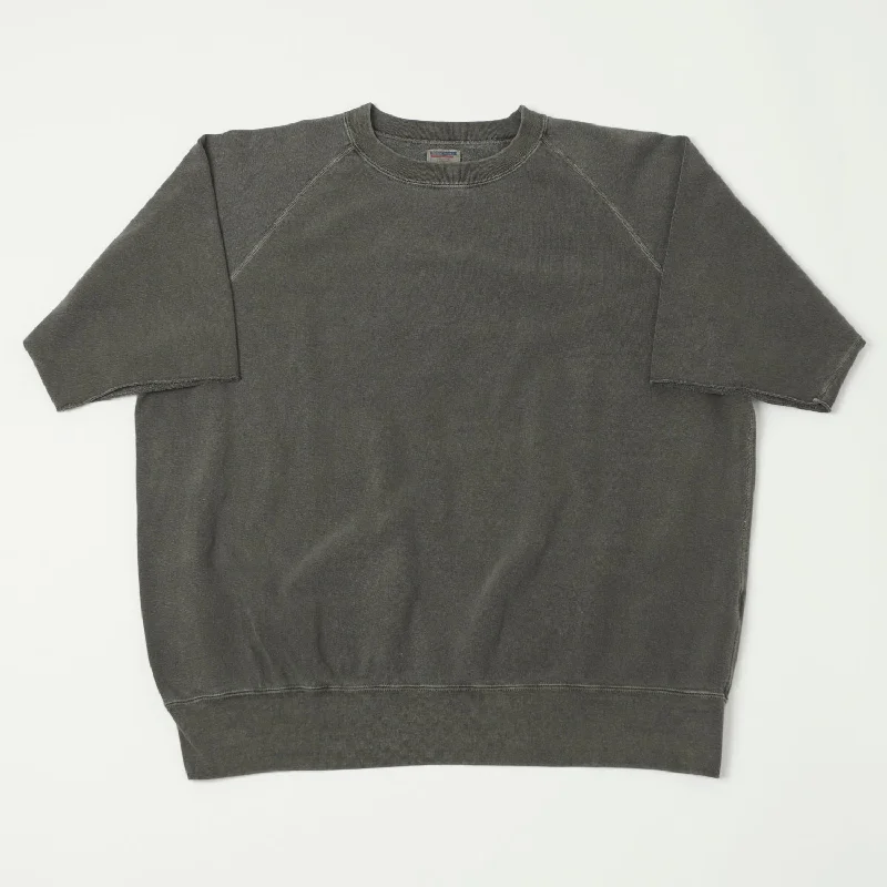 Dubbleworks Plain Style Off Cut Pigment Dye Sweatshirt - Sumikuro