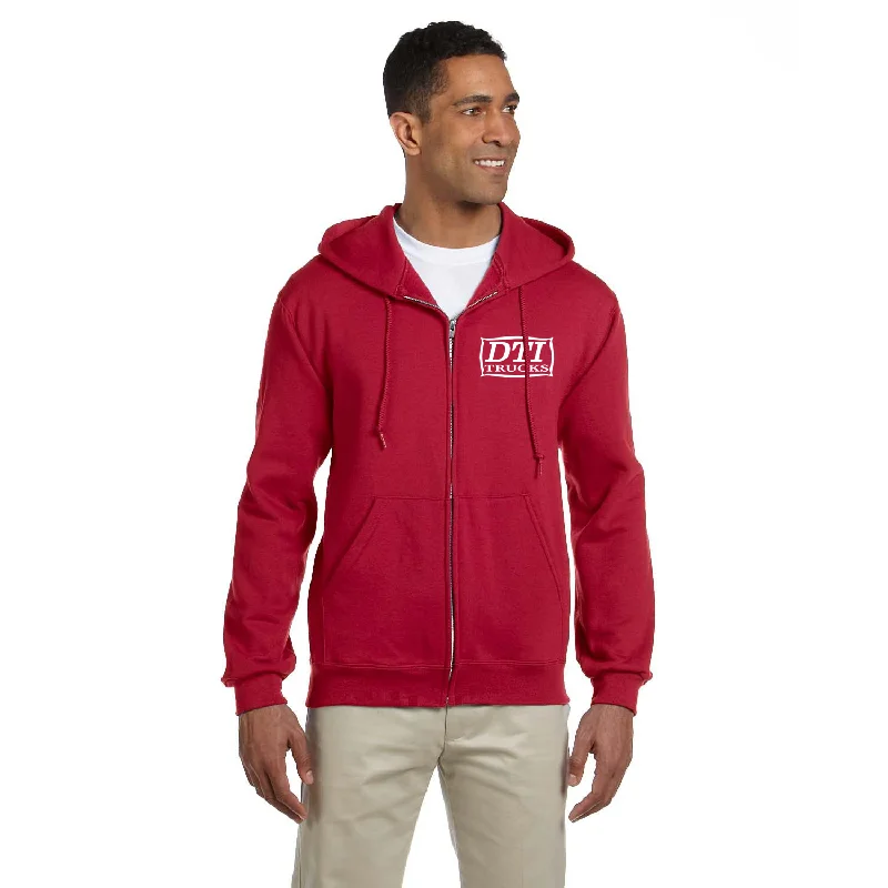 Jerzees Adult Fleece Full-Zip Hooded Sweatshirt, Printed