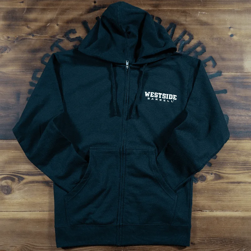 Westside Barbell Left Chest Logo Mens Full Zip Hooded Sweatshirt - Black