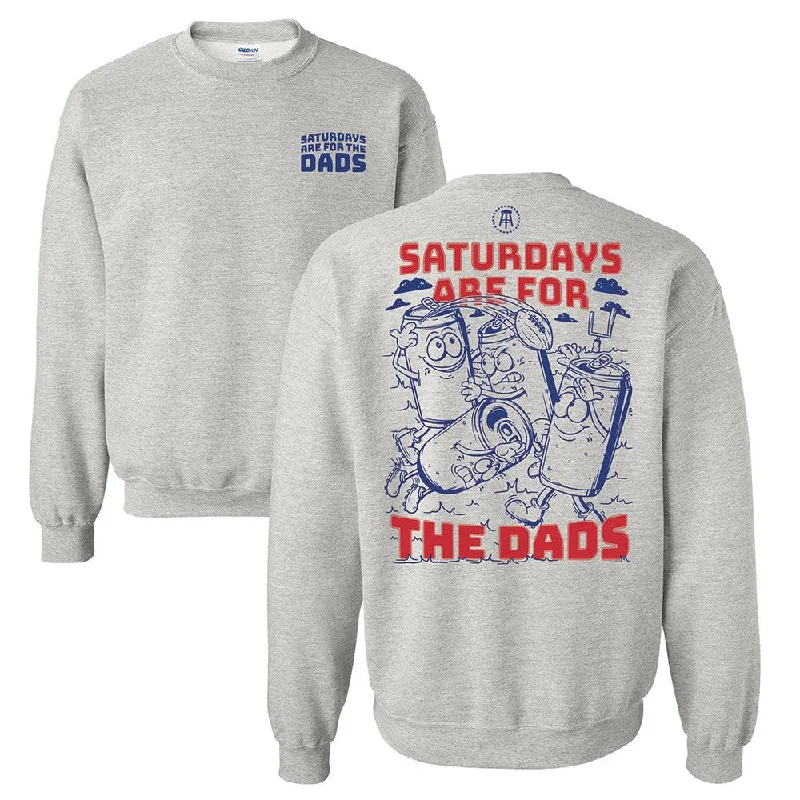 Saturdays Are For The Dads Football Crewneck