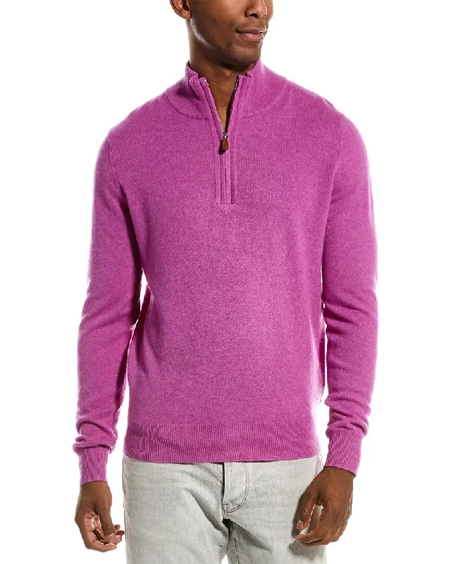 Kier + J 1/4-Zip Cashmere Sweater