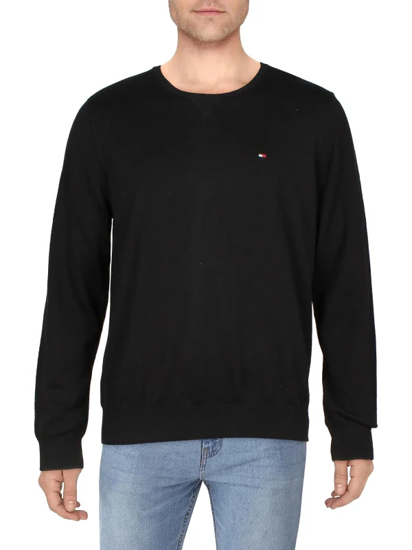 Mens Crewneck Casual Pullover Sweater