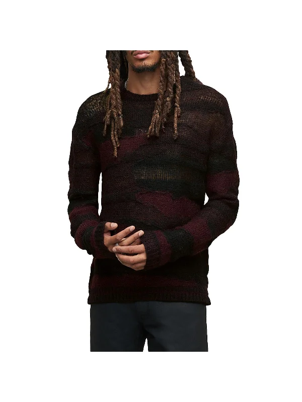 Mens Knit Long Sleeve Pullover Sweater