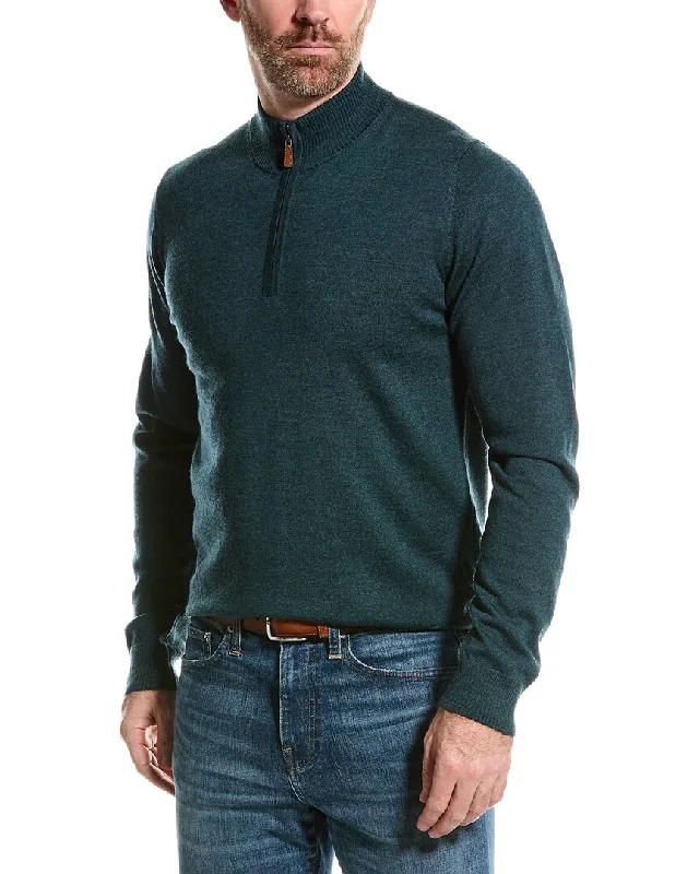 Mette Merino Wool Mock 1/4-Zip Sweater