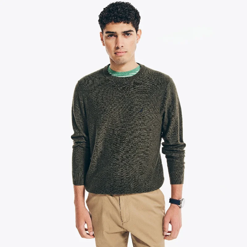 Nautica Mens Navtech Textured Crewneck Sweater