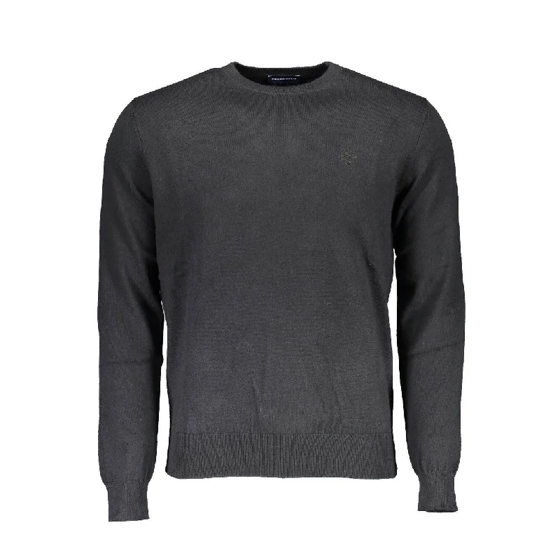 North Sails Black Cotton Men Men's Sweater