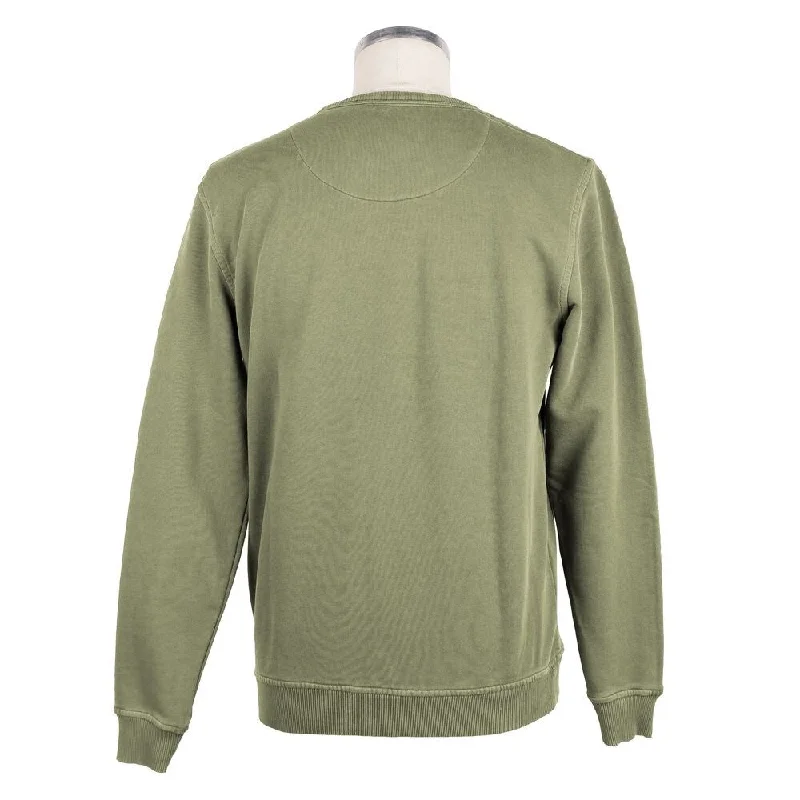 Refrigiwear Green Cotton Men Men's Sweater