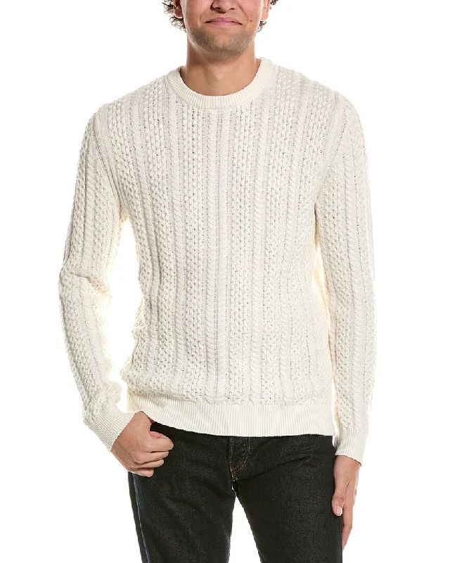 Reiss Arlington Slim Fit Cable Knit Wool-Blend Sweater