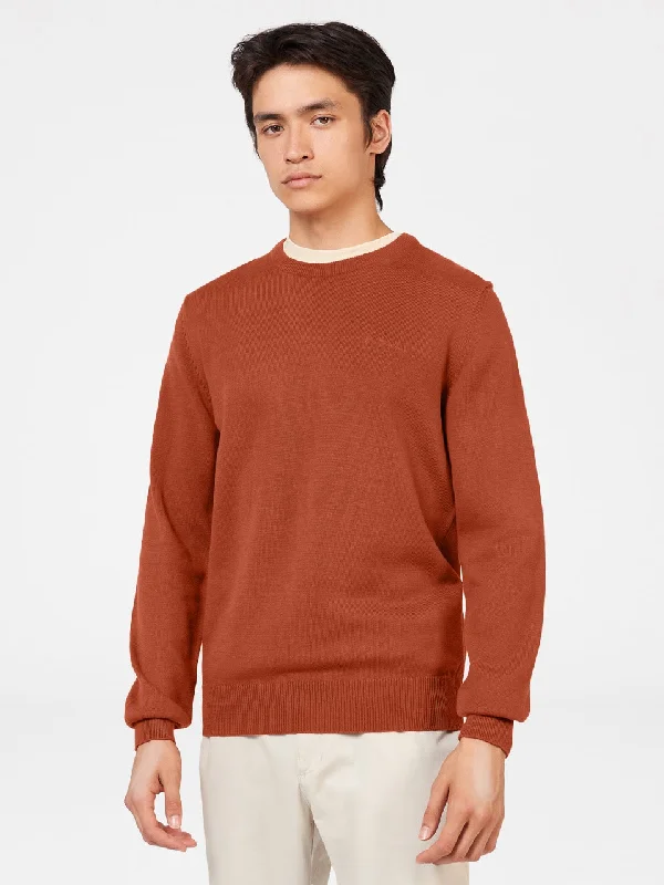 Signature Knitted Crewneck Sweater - Cinnamon