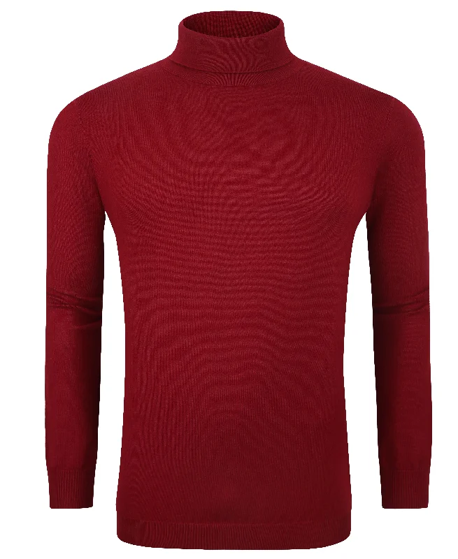 Tom Baine Slim Fit Performance Cotton Turtle Neck