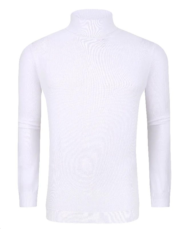 Tom Baine Slim Fit Performance Cotton Turtle Neck