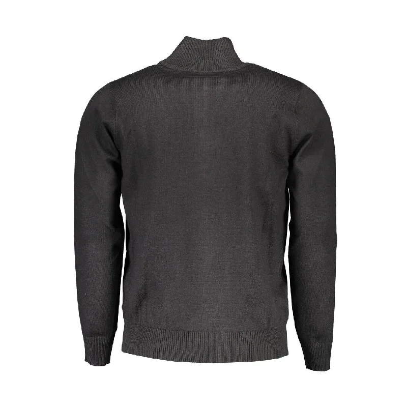 U.S. Grand Polo Black Viscose Men Men's Sweater