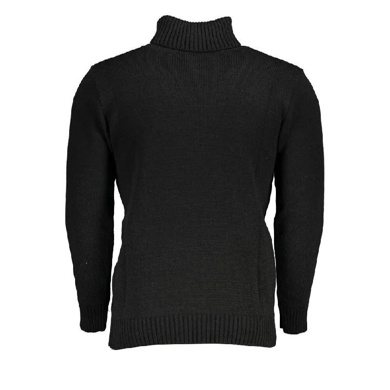 U.S. Grand Polo Elegant Turtleneck Embroidered Men's Sweater