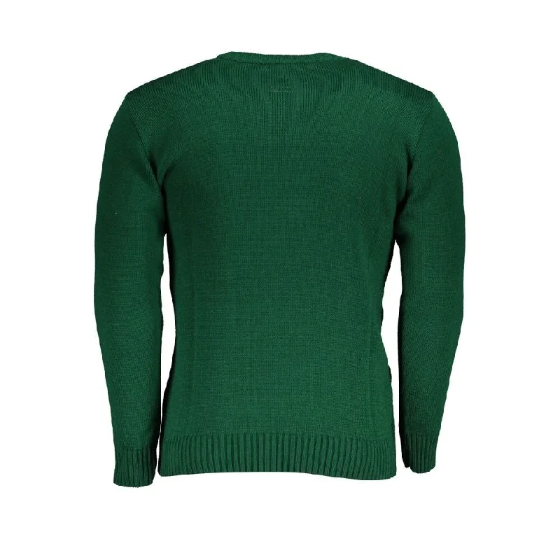 U.S. Grand Polo Green Fabric Men's Sweater