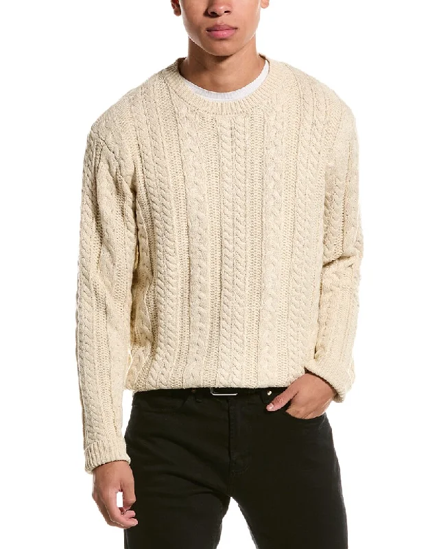 WEATHERPROOF VINTAGE Cable Knit Wool-Blend Sweater