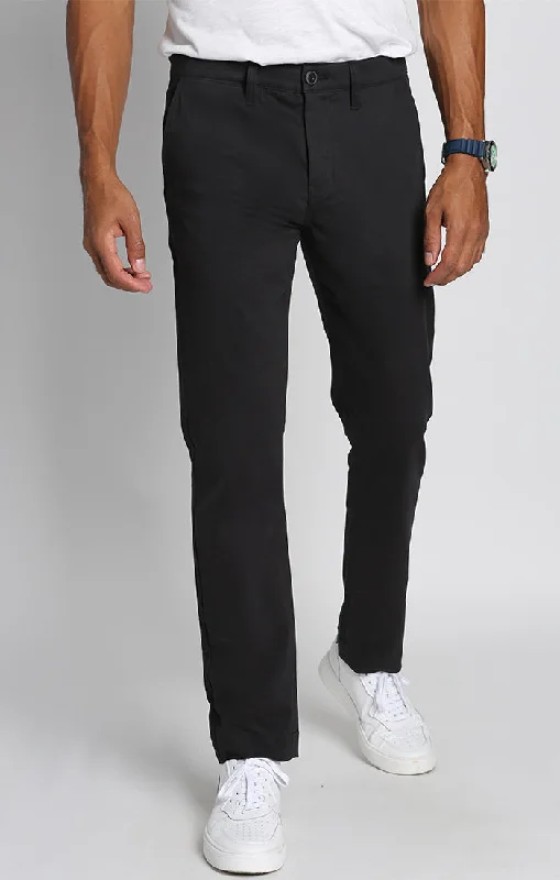 Bowie Straight Fit Stretch Sateen Chino Pant