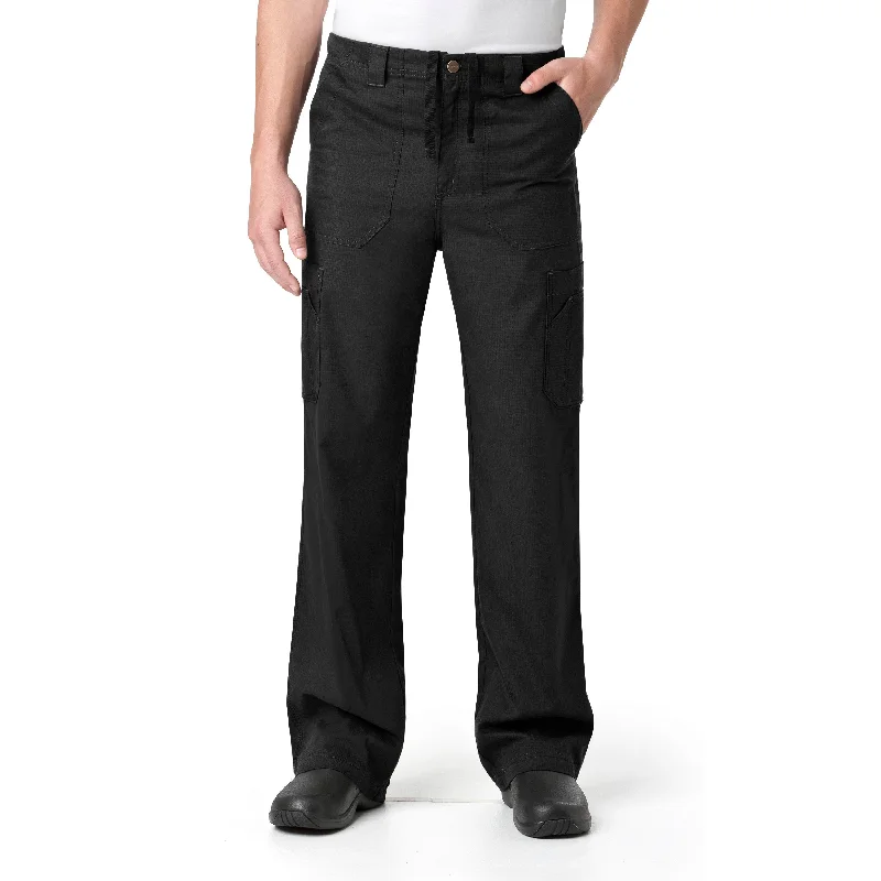 Carhartt Ripstop Men's Boot Cut 8-Pocket Cargo Scrub Pant - Black