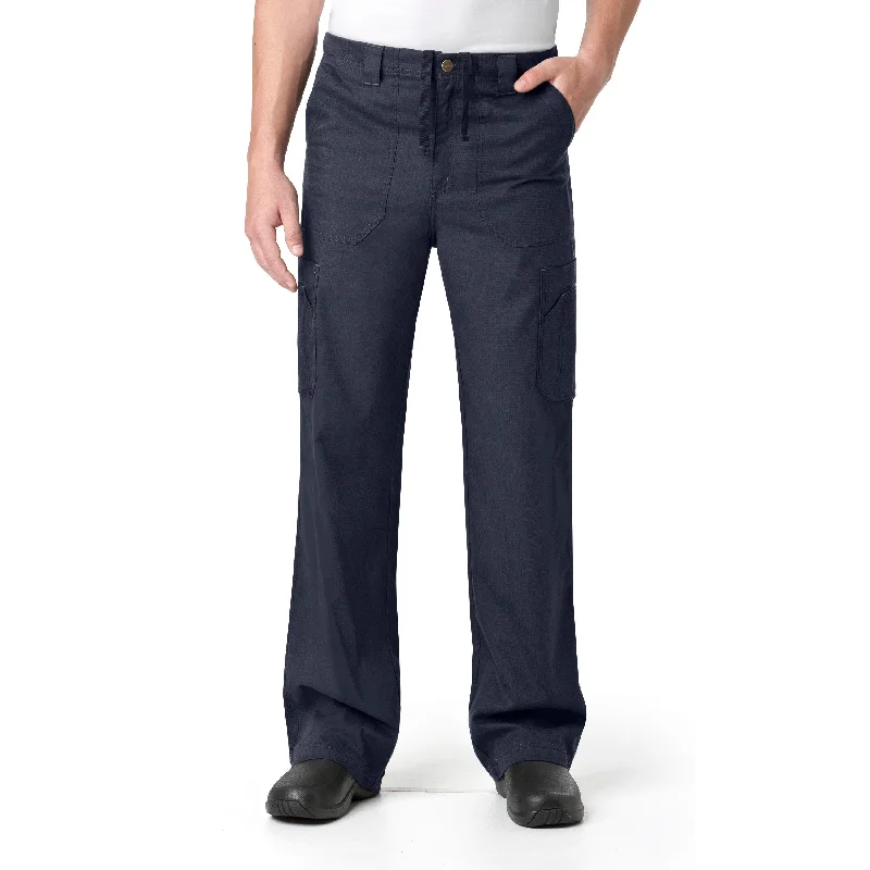 Carhartt Ripstop Men's Boot Cut 8-Pocket Cargo Scrub Pant - Navy