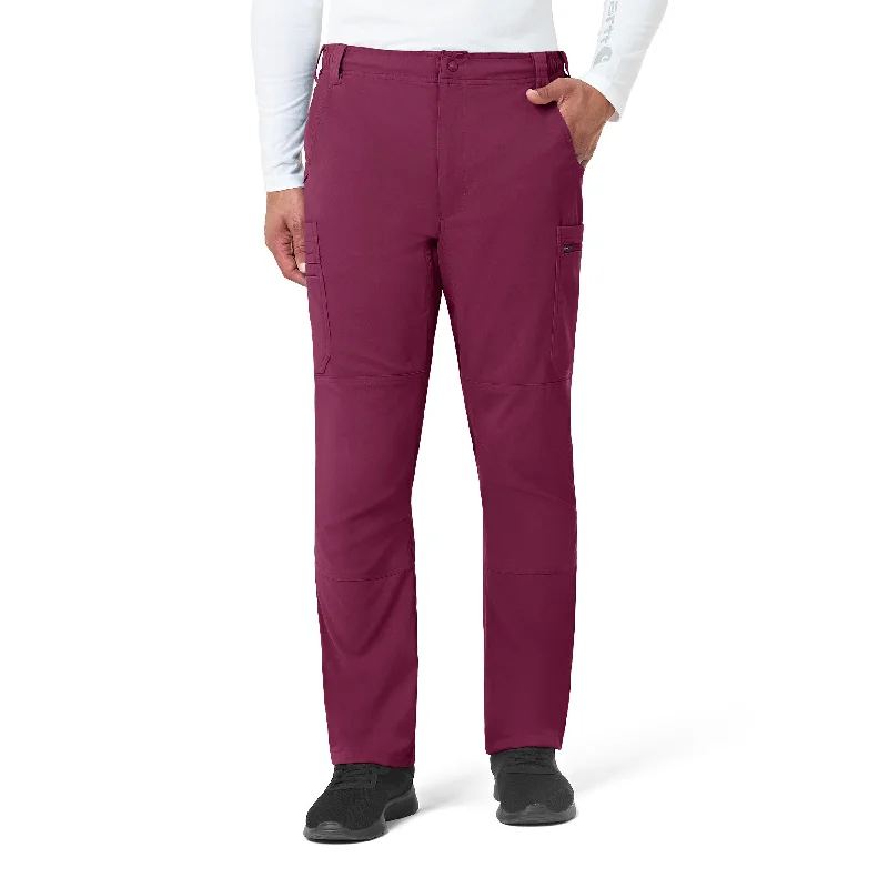 Carhartt Rugged Flex Peak Men's Straight Leg Cargo Scrub Pant - Wine