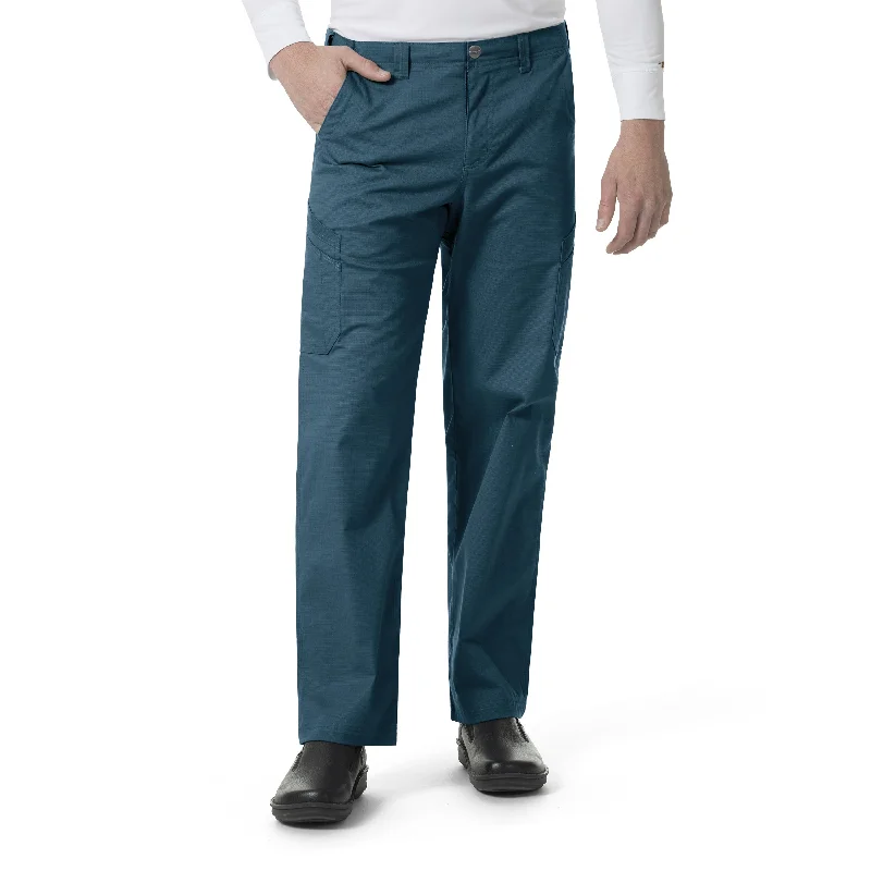 Carhartt Rugged Flex Ripstop Men’s Straight Leg Cargo Scrub Pant - Caribbean Blue