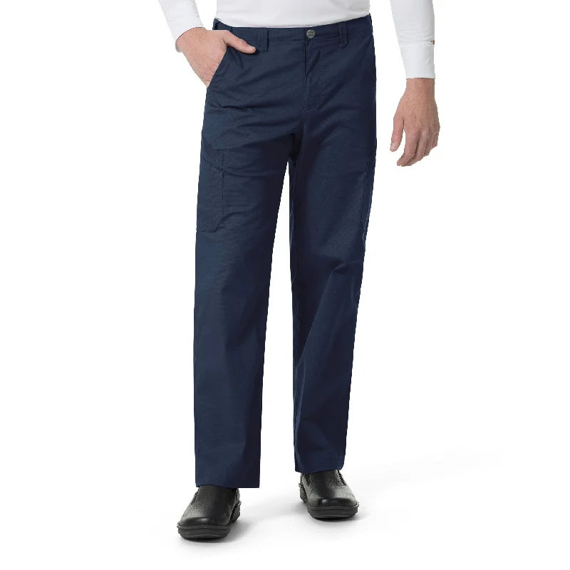 Carhartt Rugged Flex Ripstop Men’s Straight Leg Cargo Scrub Pant - Navy